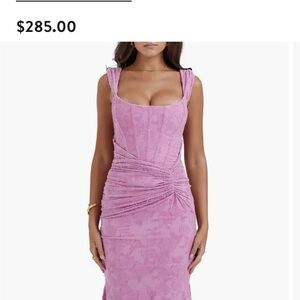 Cesca Lilac Midi Dress